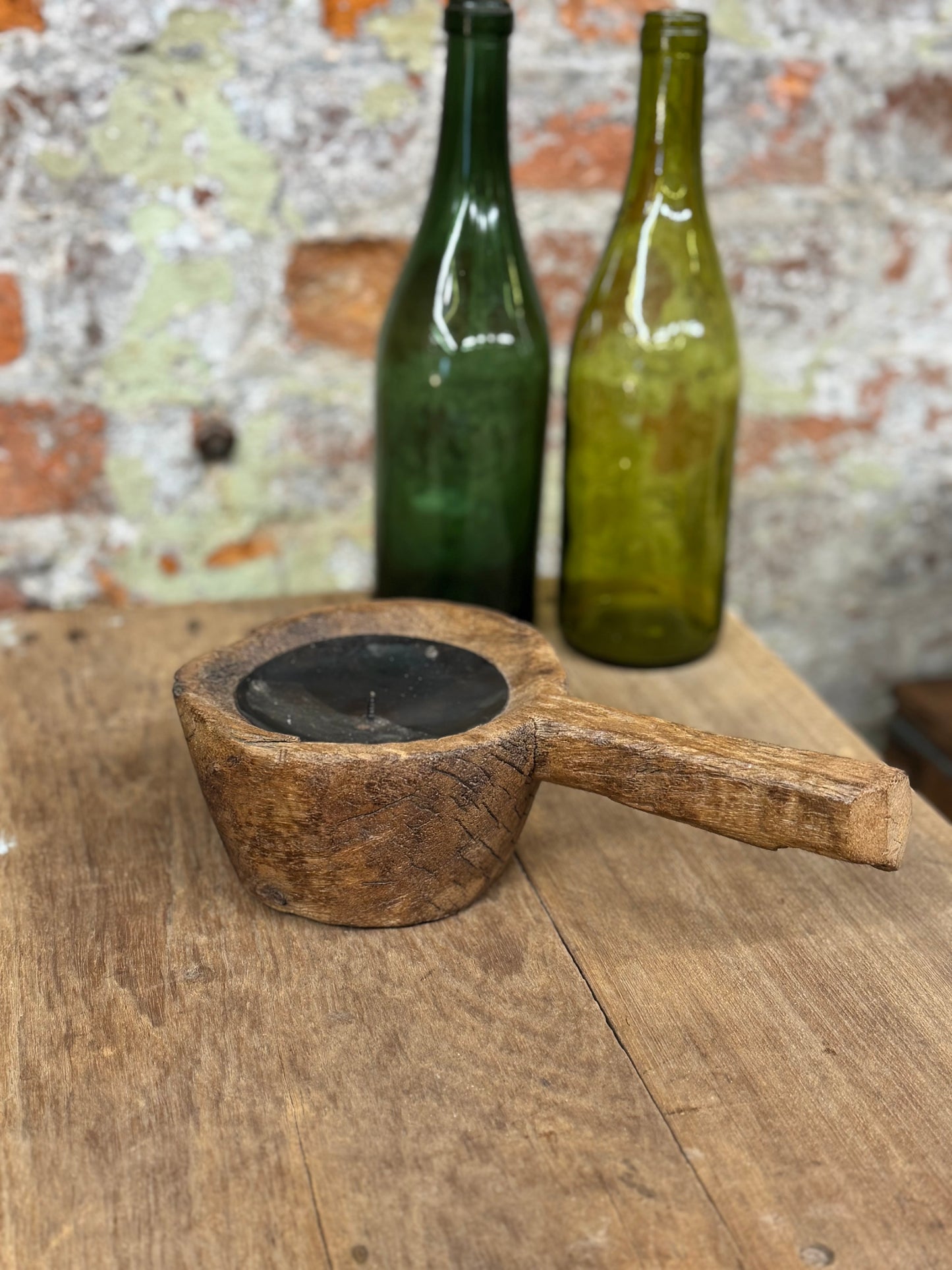 Rustic Wooden Candle Holder / Church Candle Stand / Reclaimed Farmhouse Decor RR