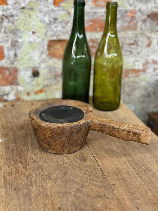 Rustic Wooden Candle Holder / Church Candle Stand / Reclaimed Farmhouse Decor RR