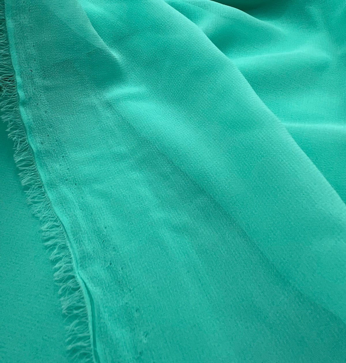 Plain Light Aqua Chiffon Sheer Dress Bridal Fabric