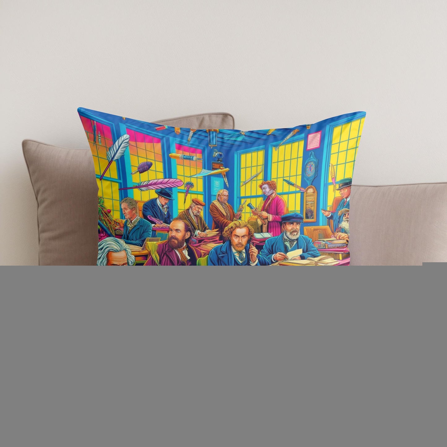 Literary Pop Cotton Cushion