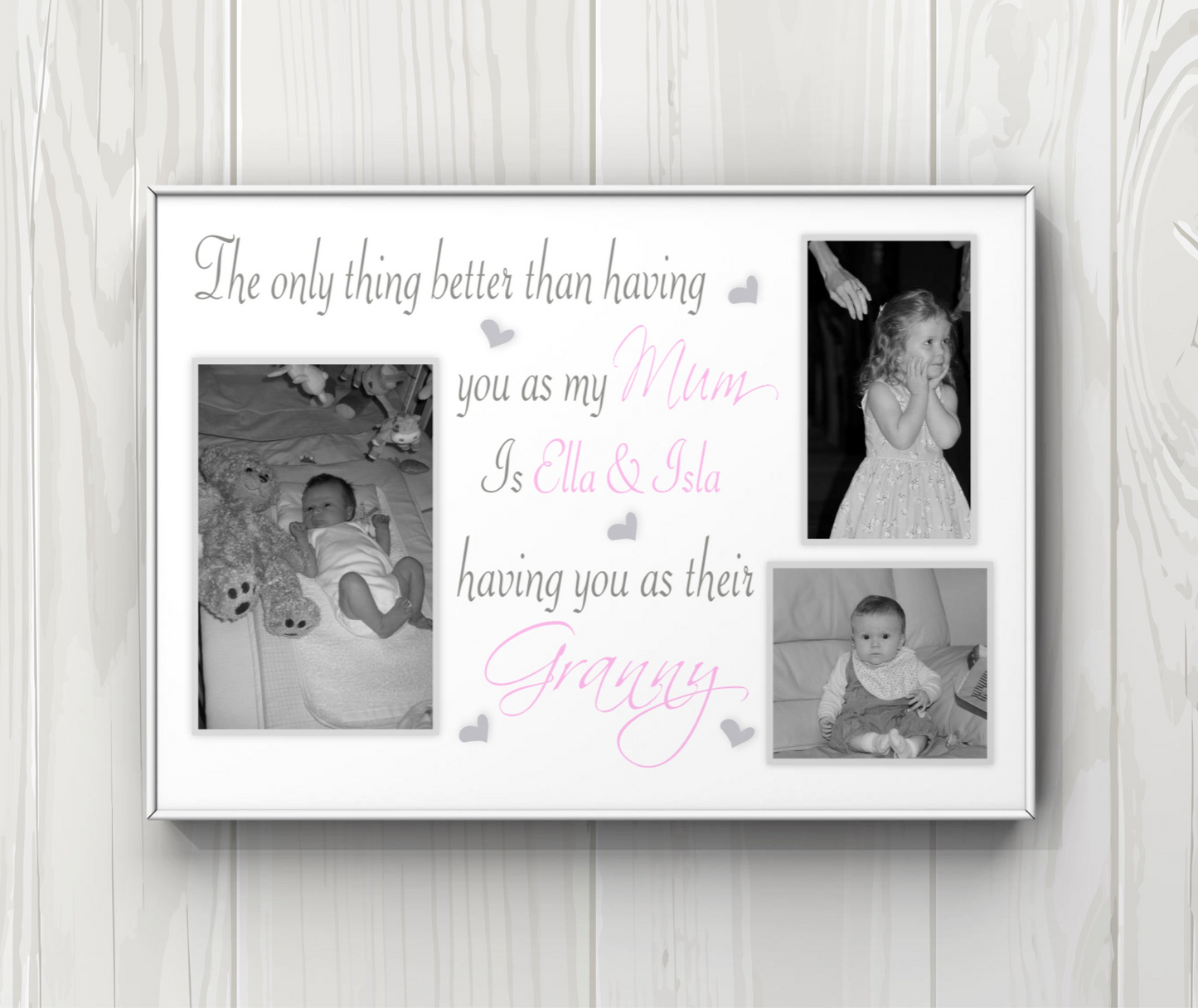 Personalised Nanny photo print "The Only Thing Better Than Having You as a Mum"