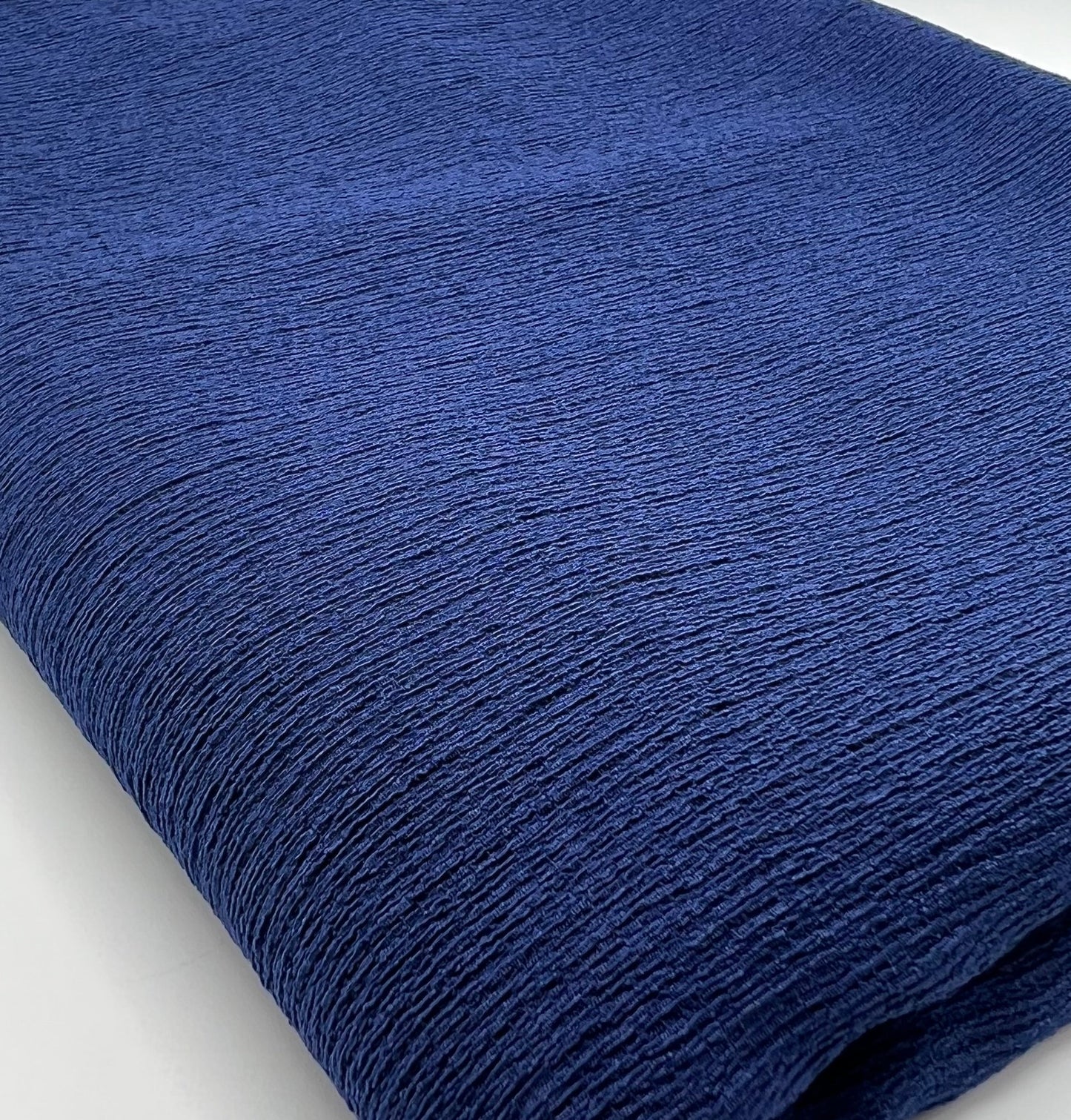 Navy Textured Tree Bark Stretch Dress Craft Fabric