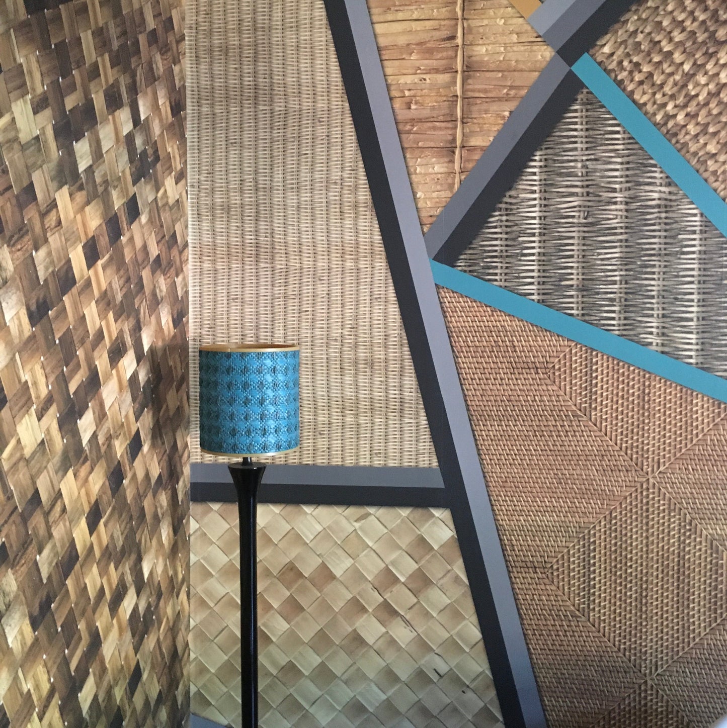 Wicker Geometric Mural Wallpaper