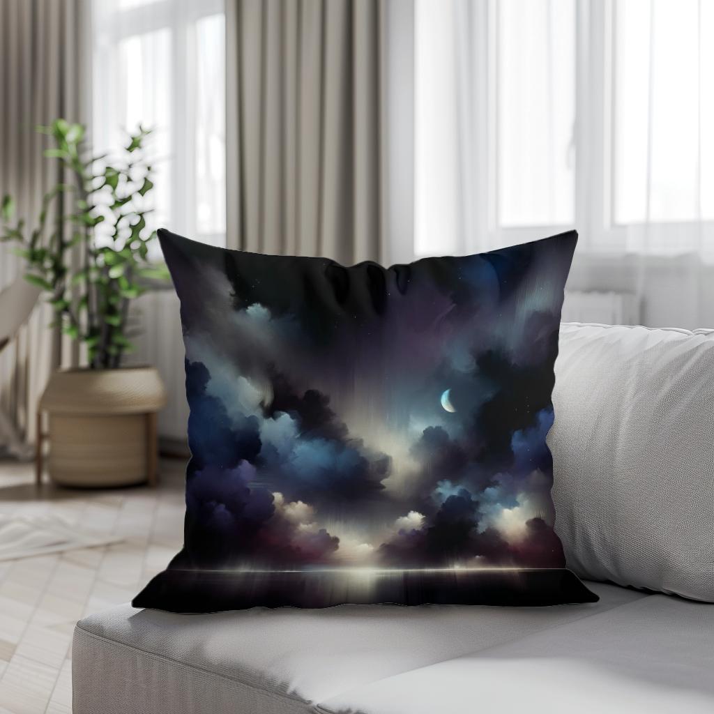 Nocturnal Contemplation Cotton Cushion