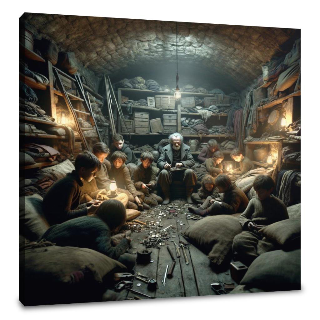 The Thief's Den Canvas