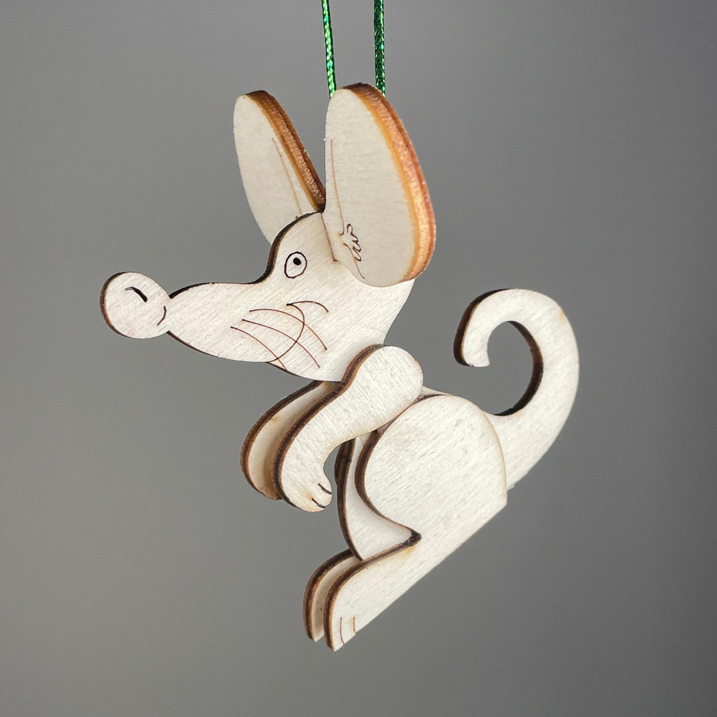 Mouse Bauble - Handmade Ornament by Curious Rabbit ®