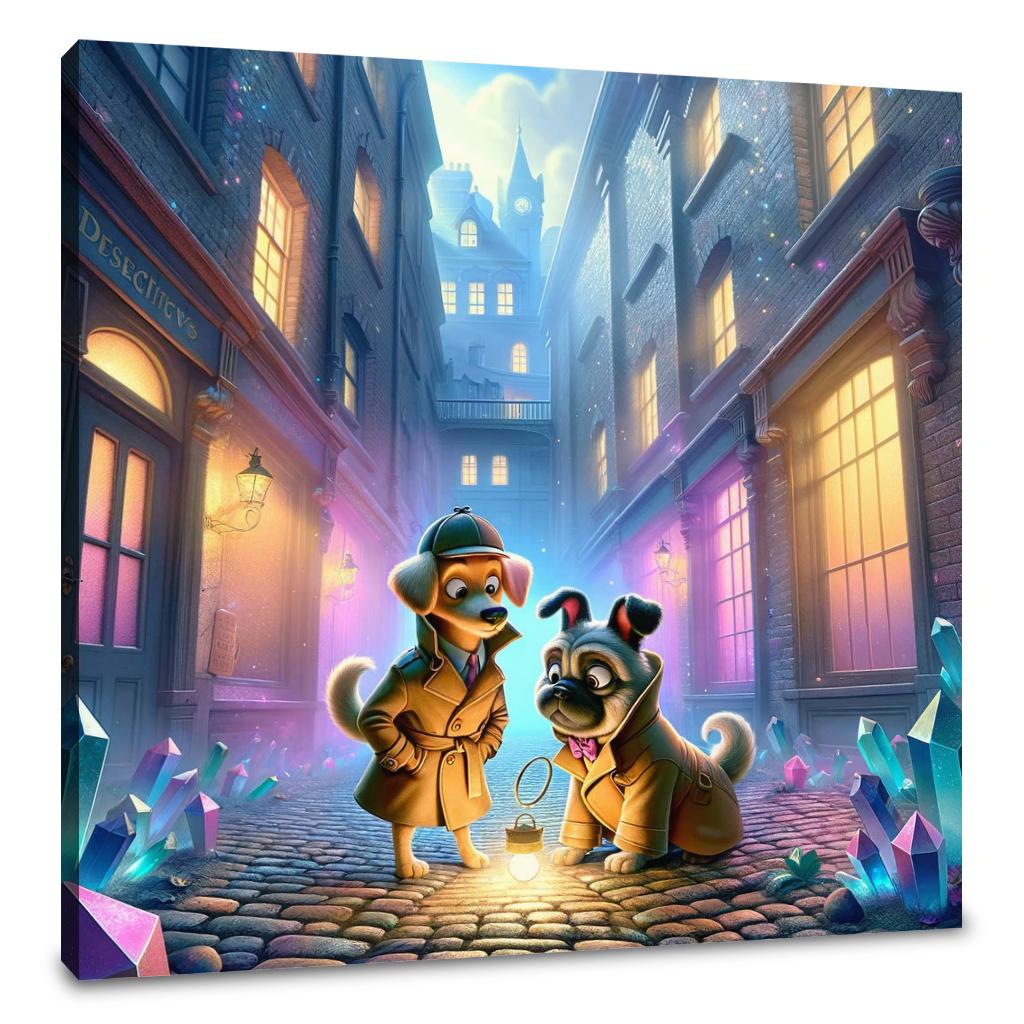 Detective Paws Canvas
