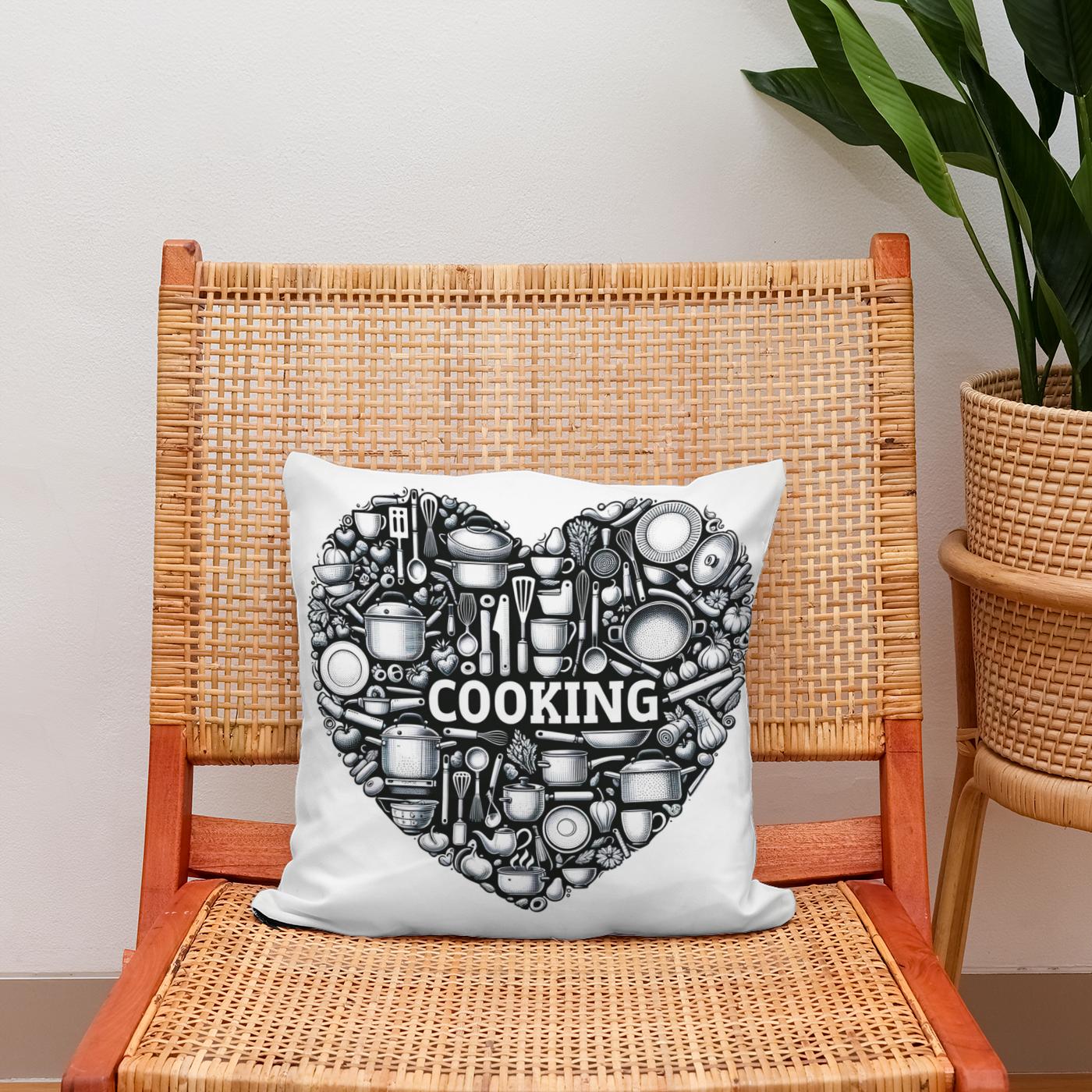 Culinary Heart Cotton Cushion