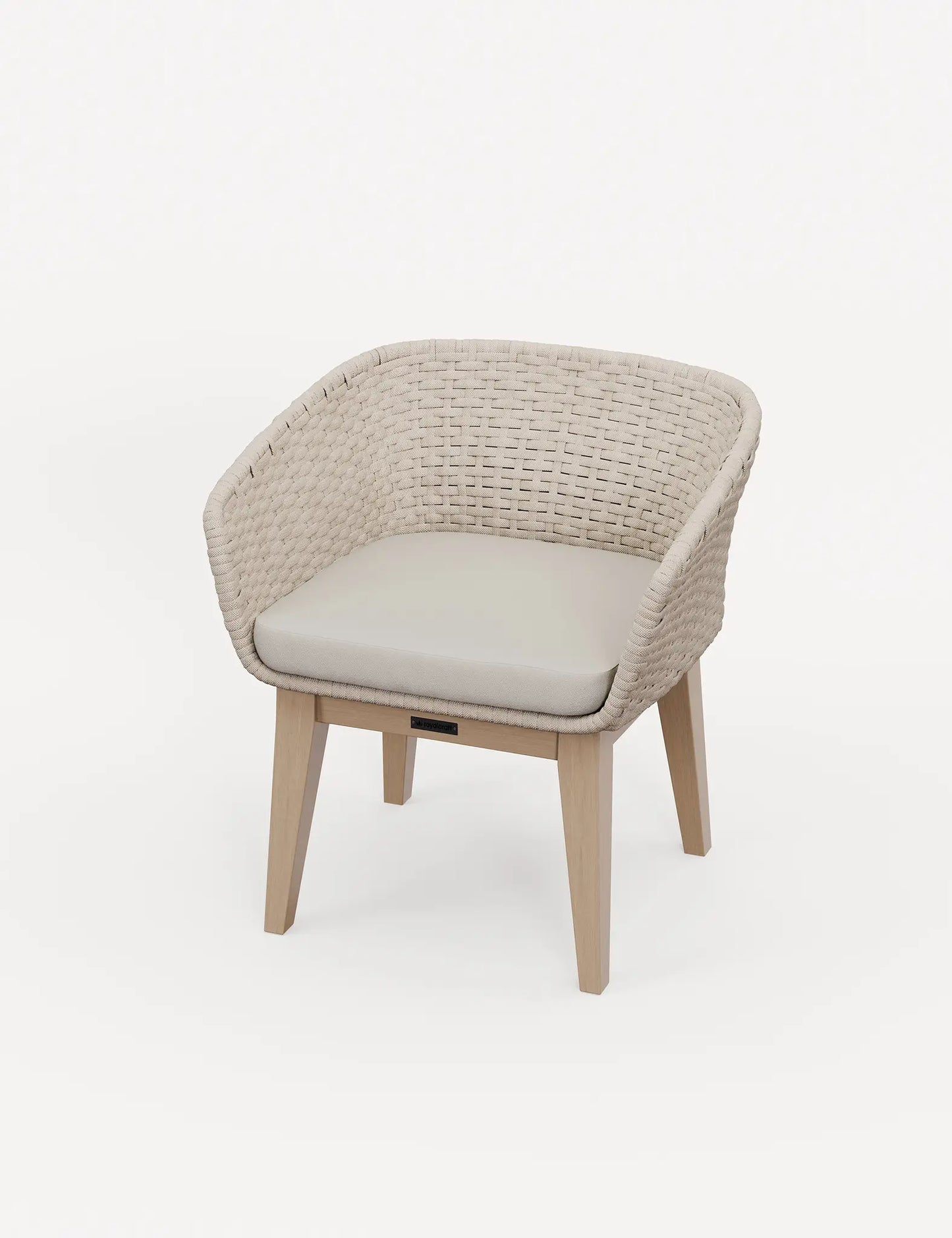 Roma 6 Seater Round Sunray with Terrazzo Insert Dining Set with Eden Dusk Chairs
