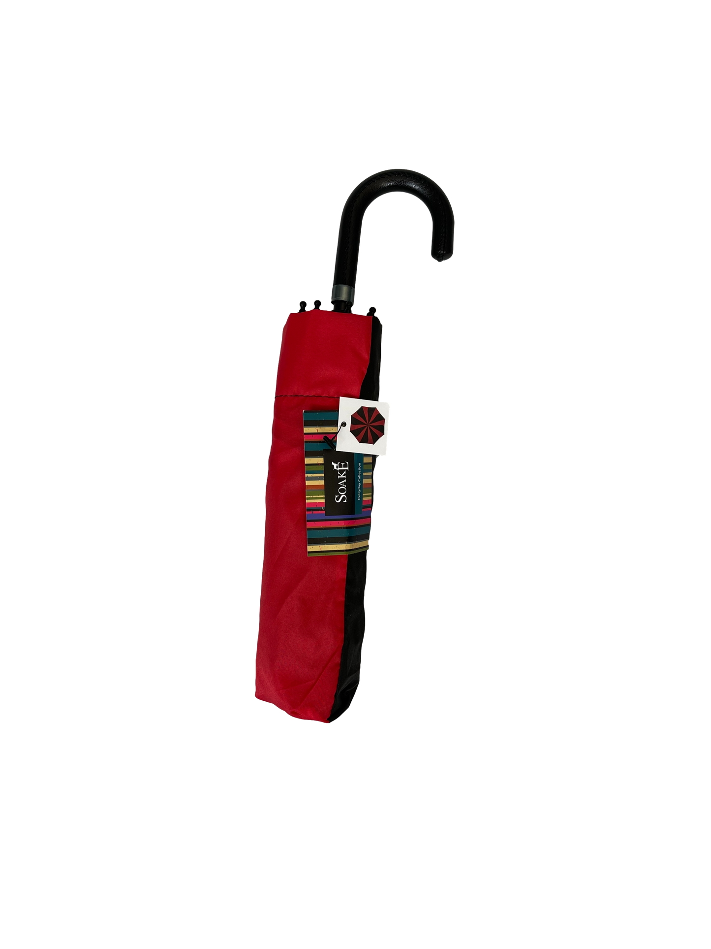 Everyday Swirl Folding Umbrella Red/Black