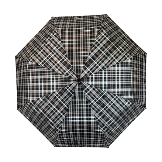 Everyday Tartan Folding Umbrella Black