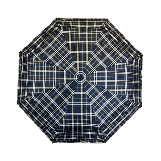 Everyday Tartan Folding Umbrella Blue