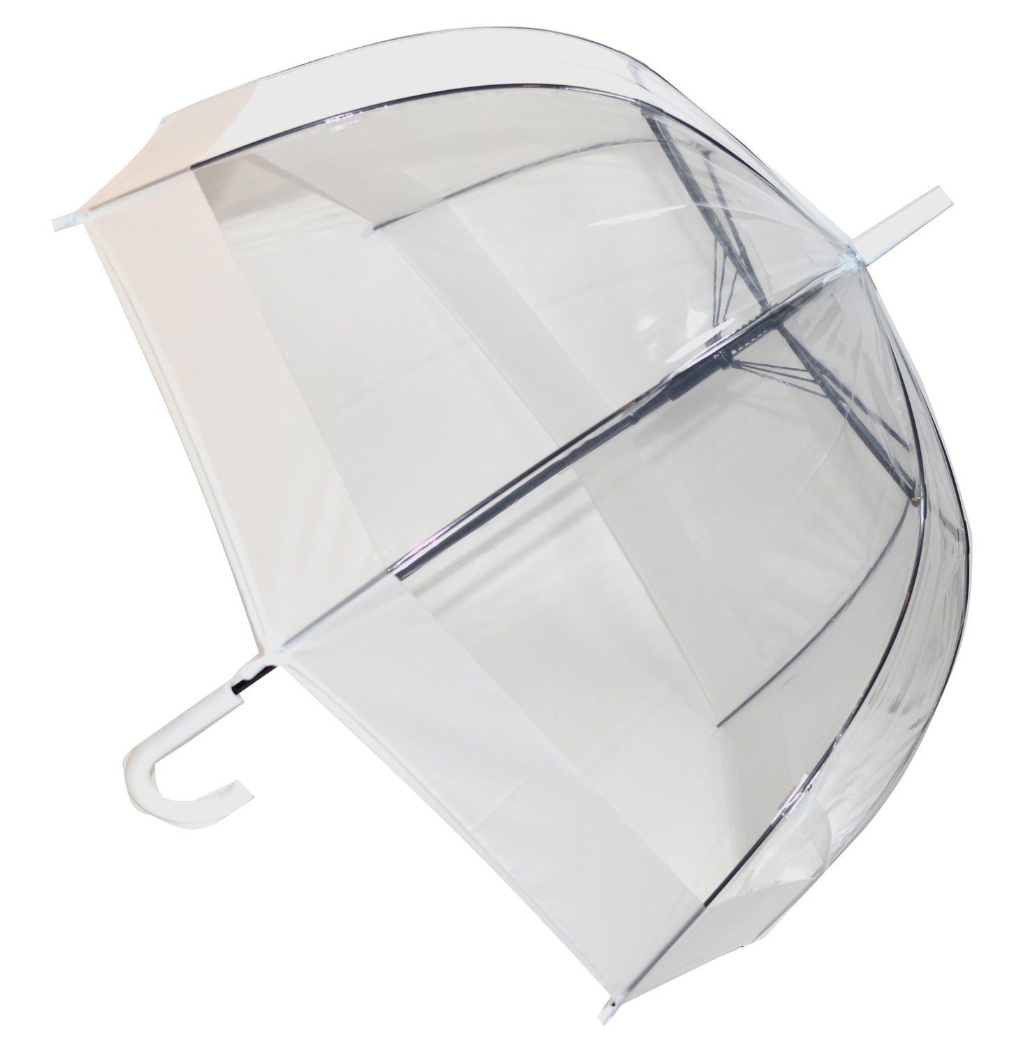 Everyday Auto Clear Dome Umbrella White  STICK