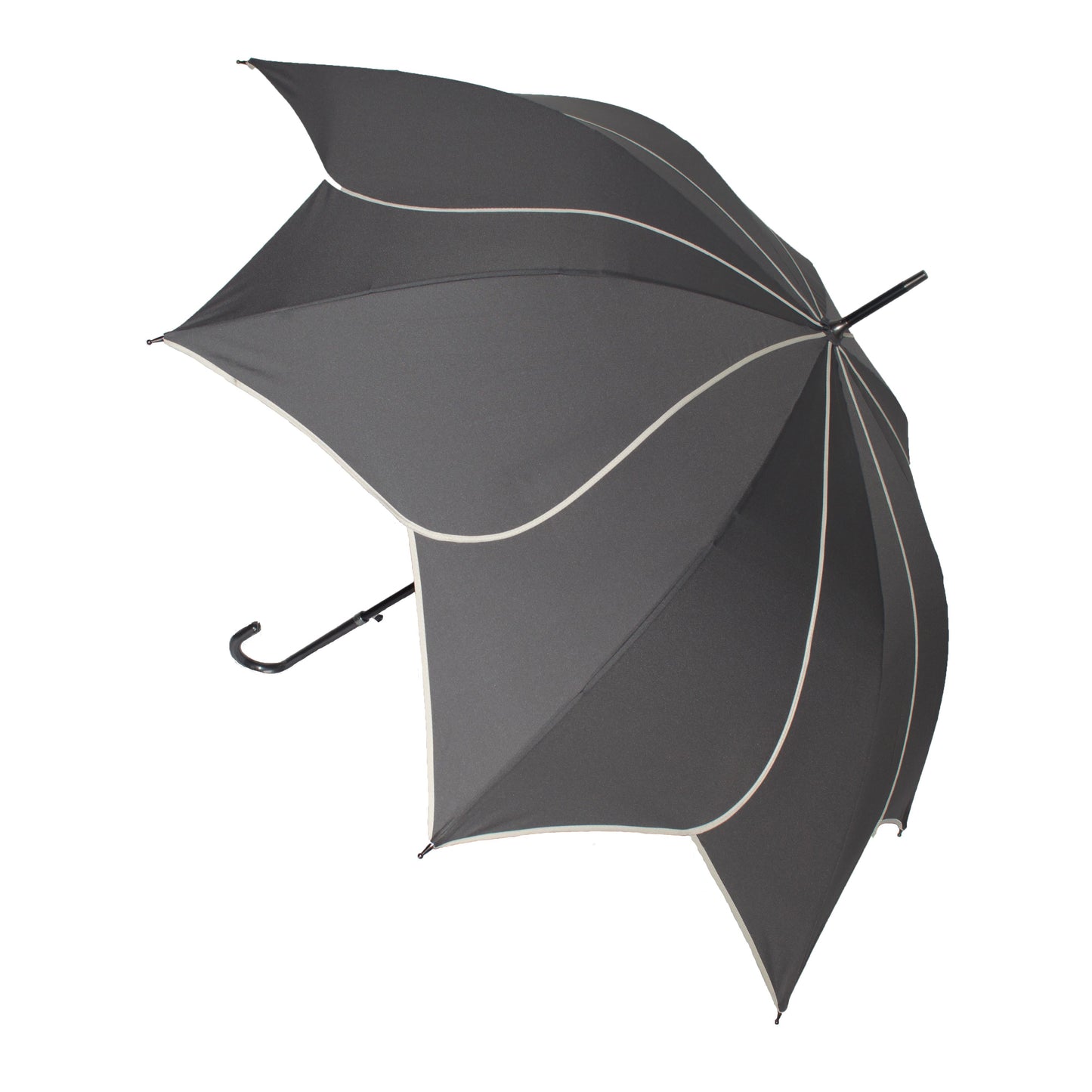 Everyday Swirl Stick Umbrella Charcoal