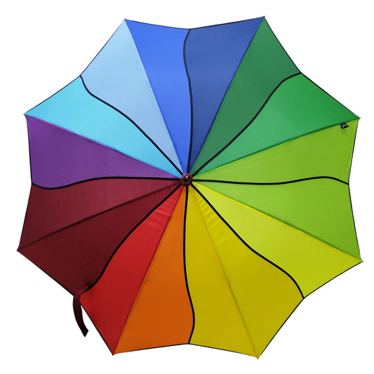 Everyday Swirl Stick Umbrella Rainbow