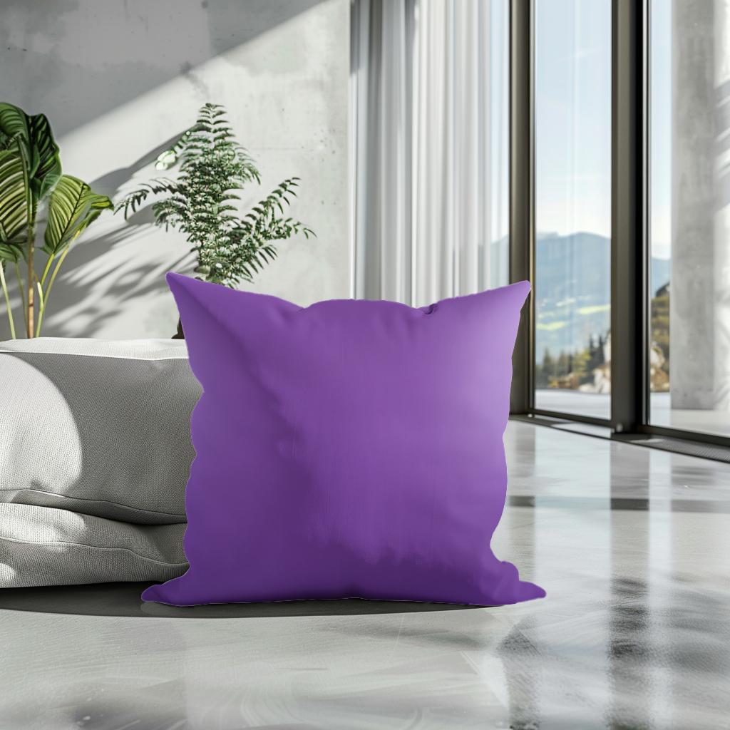 Pure Purple Cotton Cushion