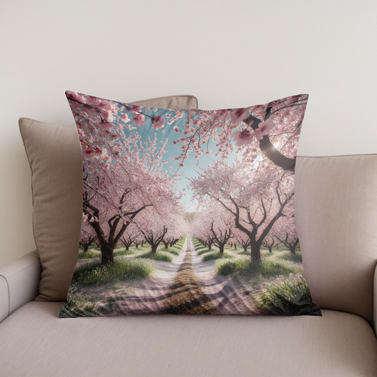 Spring Blossom Cotton Cushion