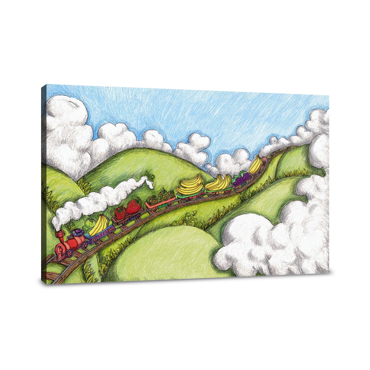 Fruity Train Canvas