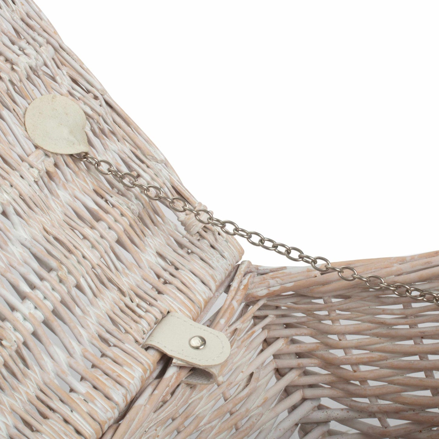 14 Inch White Wash Willow Hamper