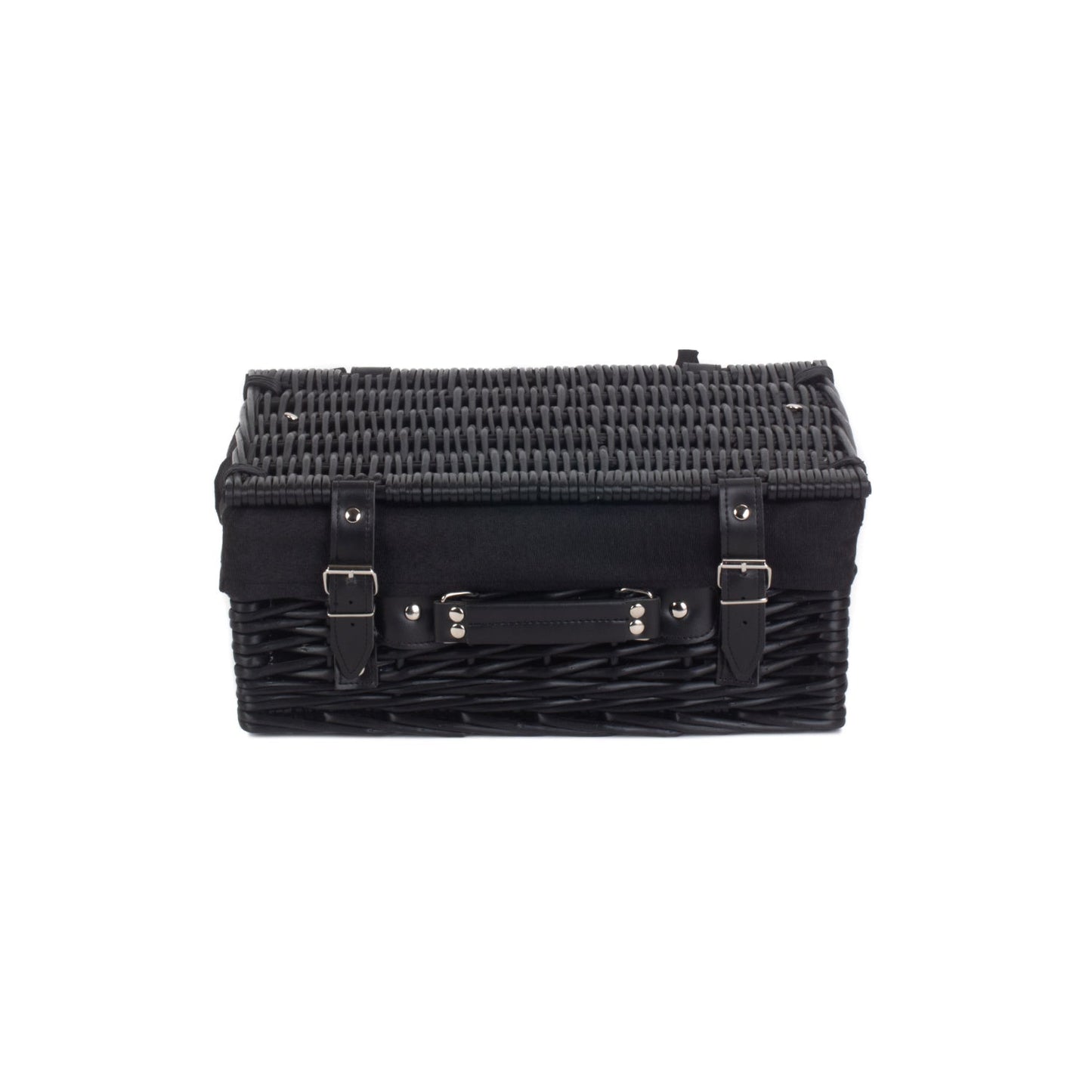 14 Inch Black Willow Hamper with Black Lining
