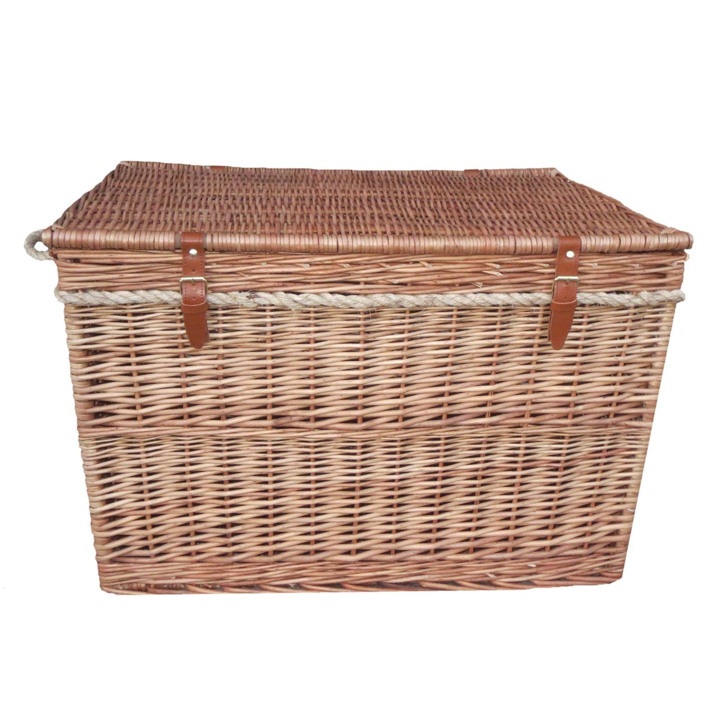 29 Inch Light Steamed Willow Storage Hamper