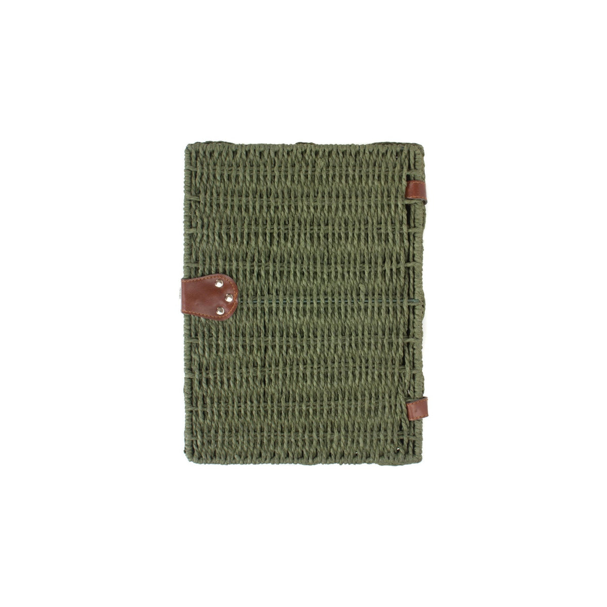 Medium Paper Rope Hamper - Forest Green