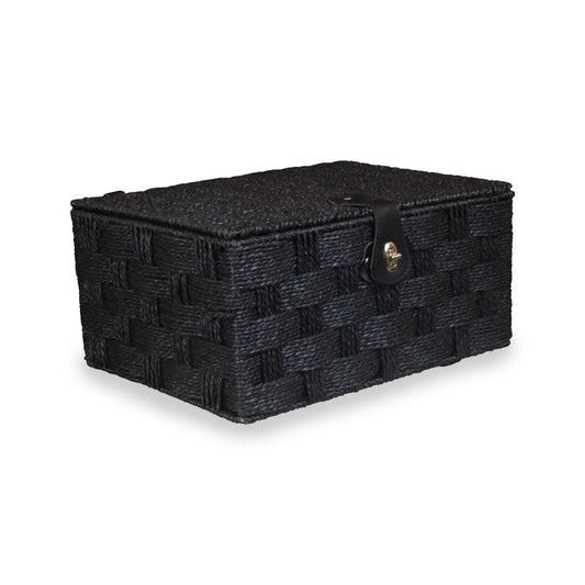 Large Paper Rope Hamper - Black
