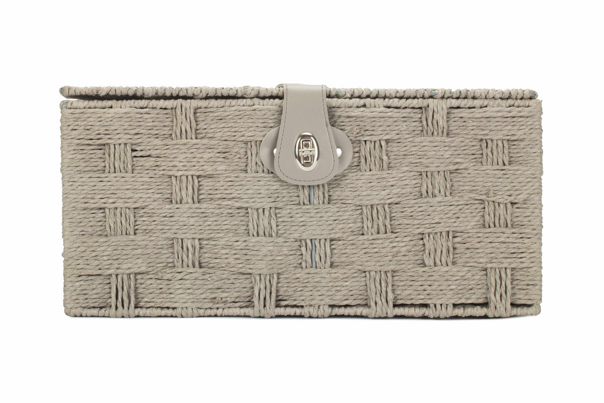 Large Paper Rope Hamper - Grey