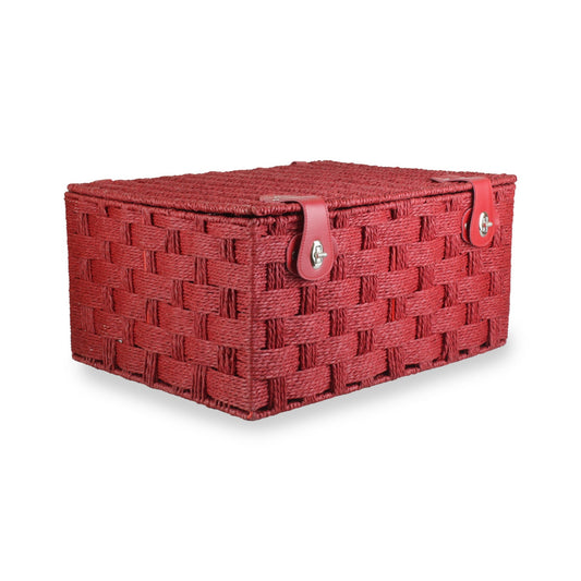 Extra Large Paper Rope Hamper - Red