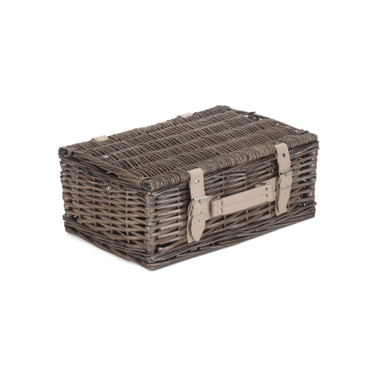 14 Inch Antique Wash Split Willow Hamper