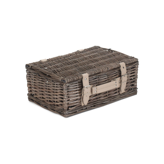 14 Inch Antique Wash Split Willow Hamper