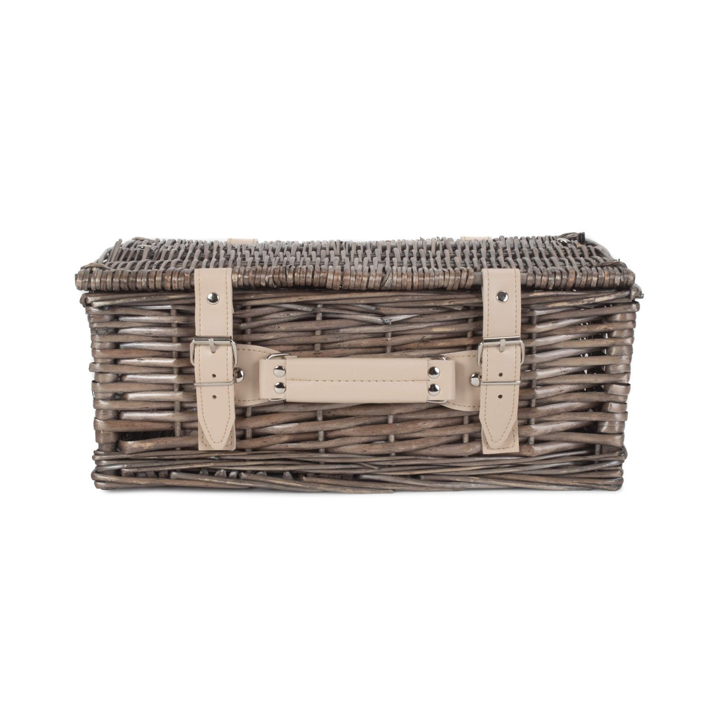 14 Inch Antique Wash Split Willow Hamper