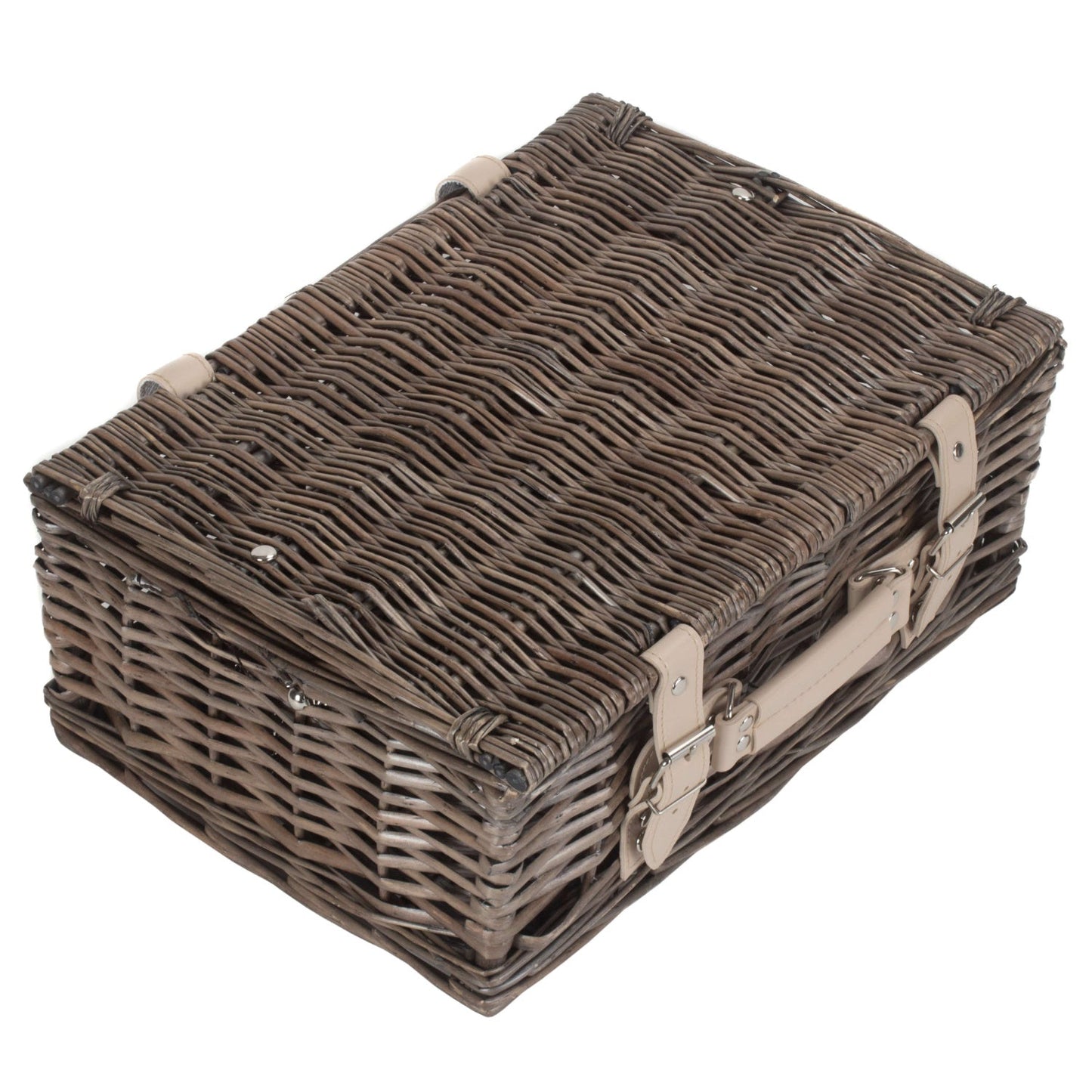 14 Inch Antique Wash Split Willow Hamper