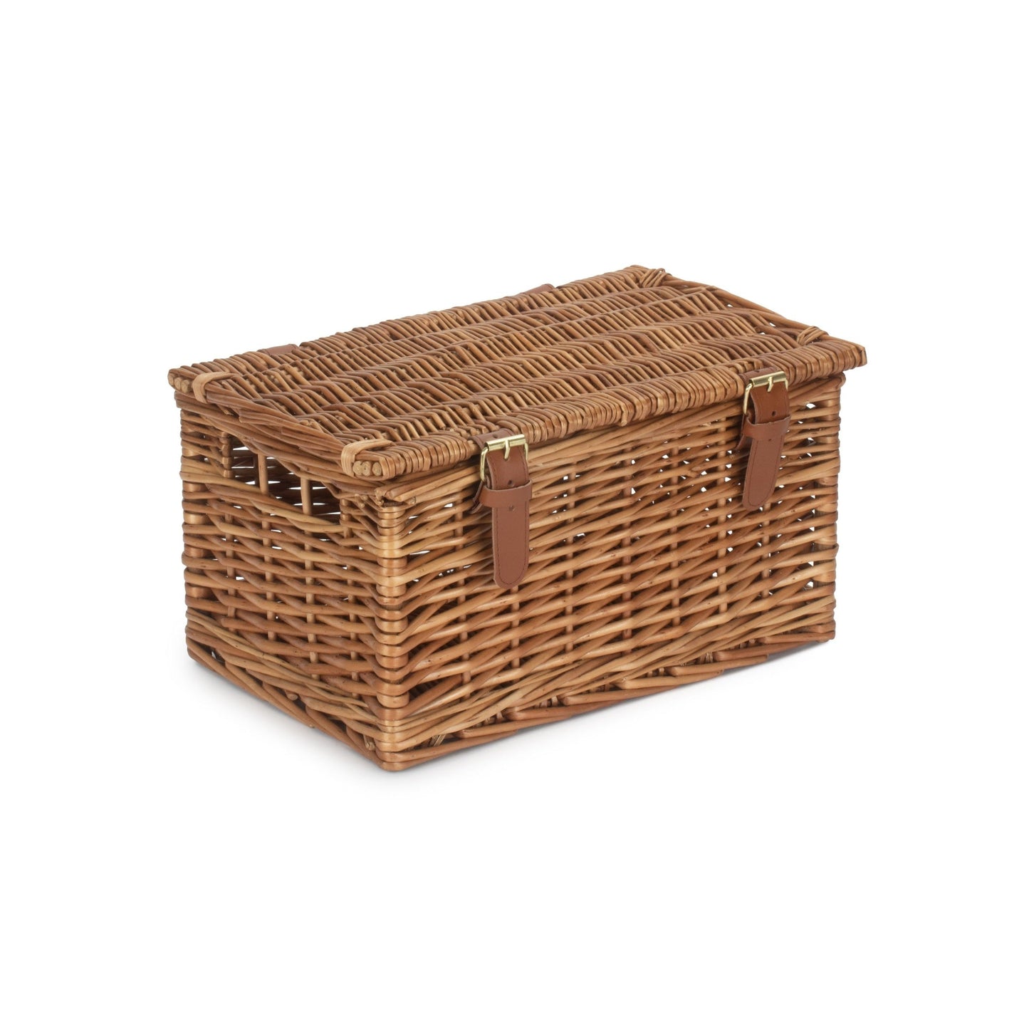 Medium Windsor Willow Hamper Basket – Light Steamed