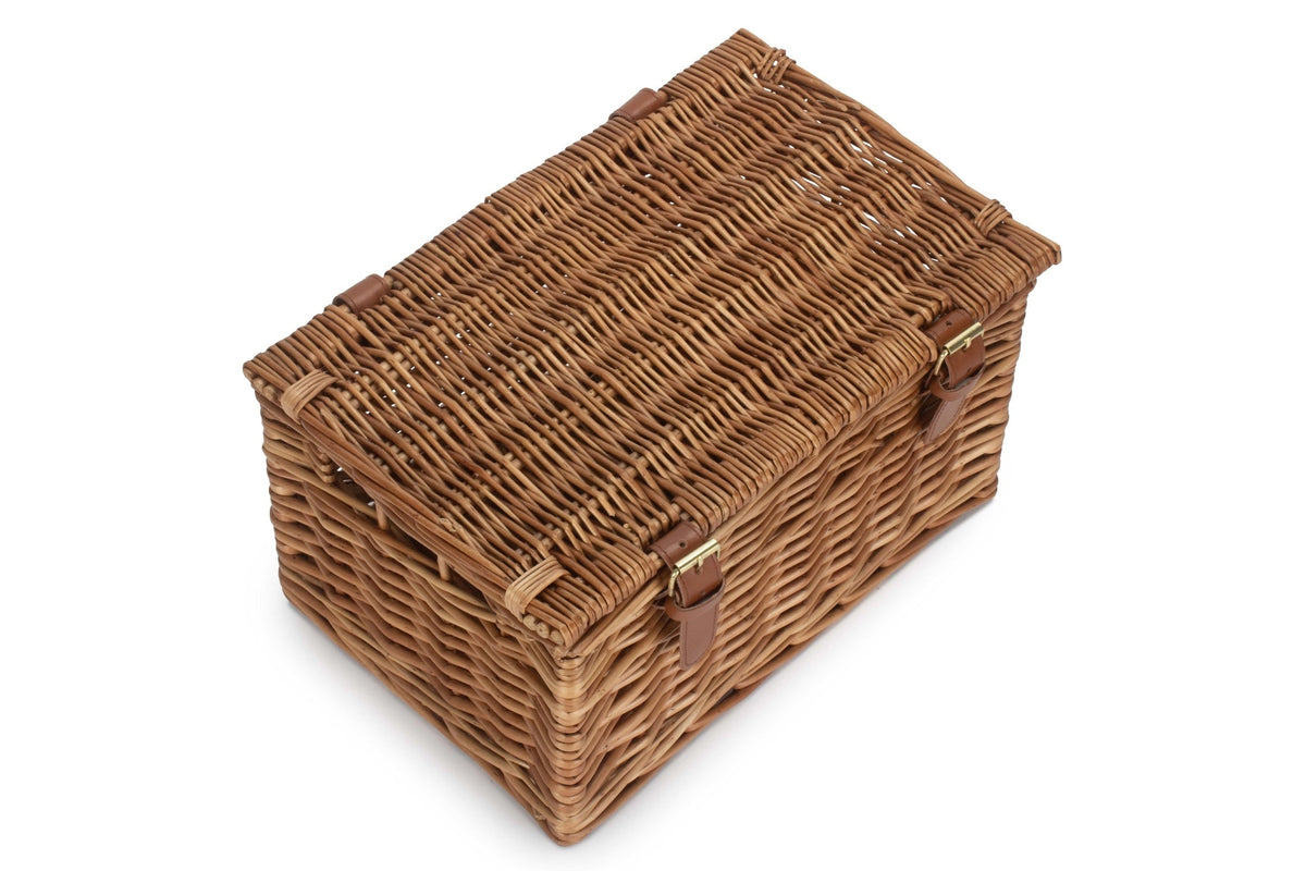 Medium Windsor Willow Hamper Basket – Light Steamed