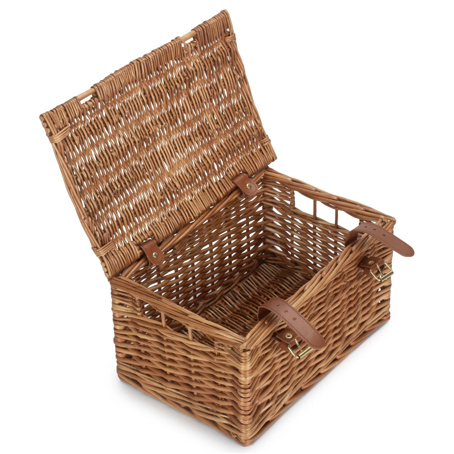 Medium Windsor Willow Hamper Basket – Light Steamed