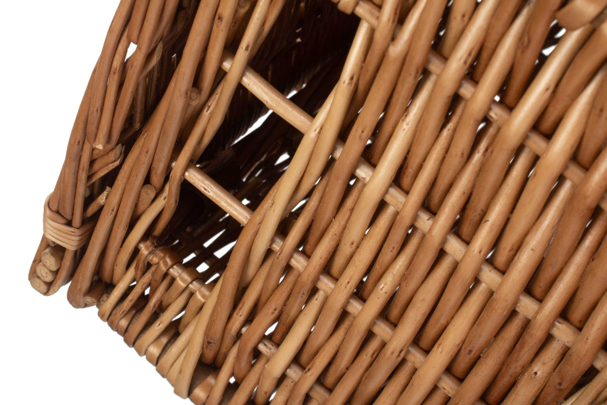 Medium Windsor Willow Hamper Basket – Light Steamed