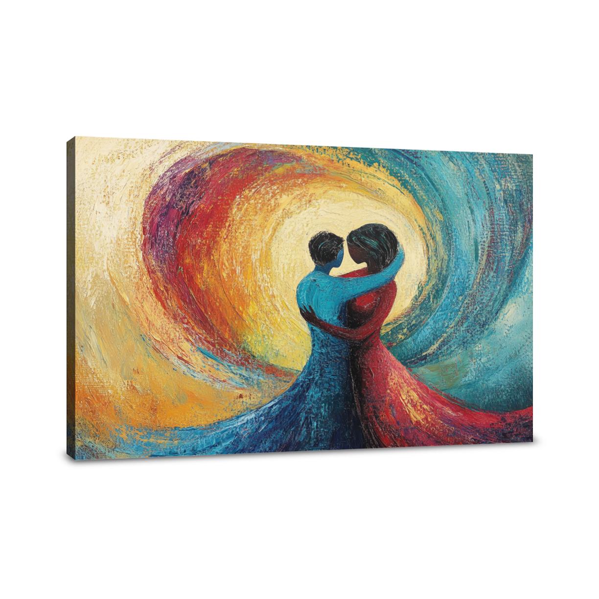 Love's Fluid Embrace Canvas
