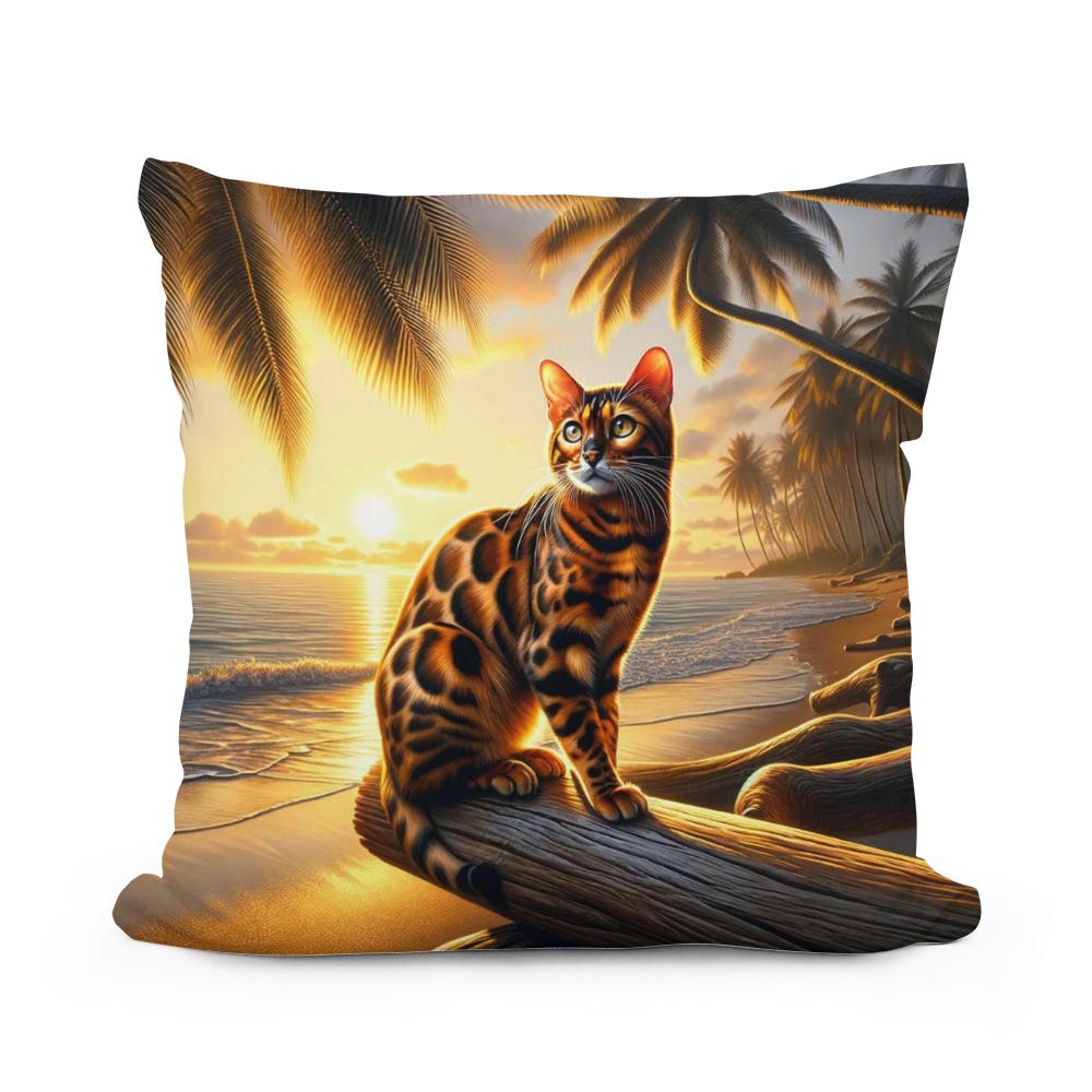 Tropical Twilight Cotton Cushion