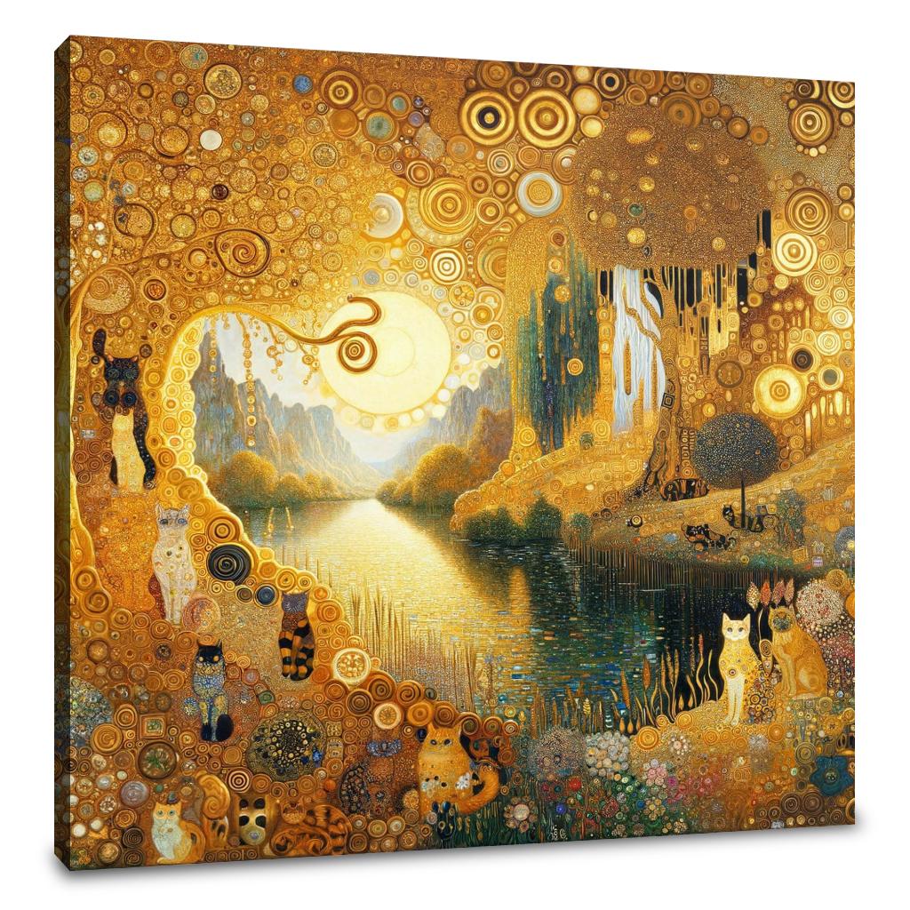 A Cat's Wonderland Canvas