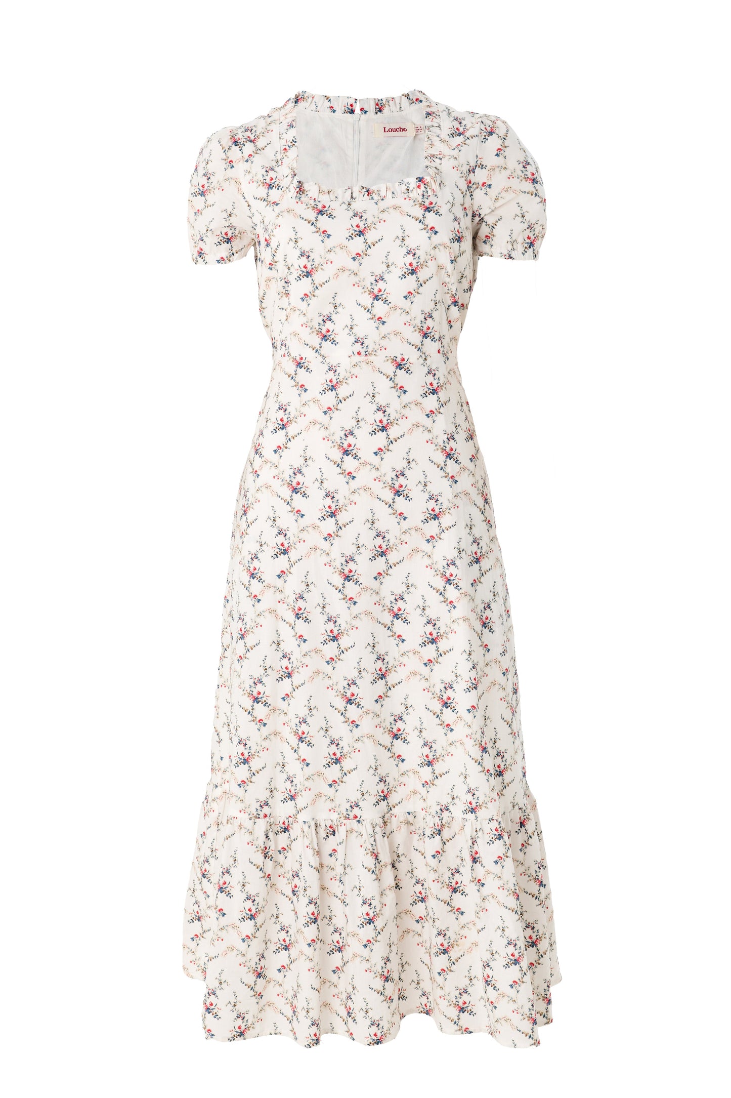 Elois Regency Print Empire Waist Midaxi Dress