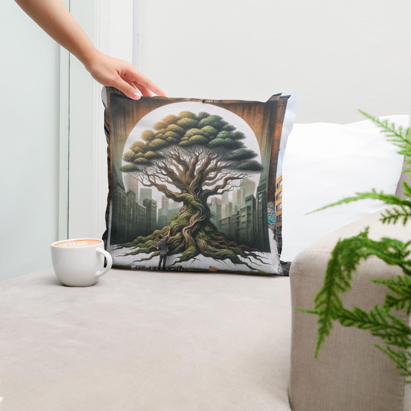 Graffiti Harmony Cotton Cushion