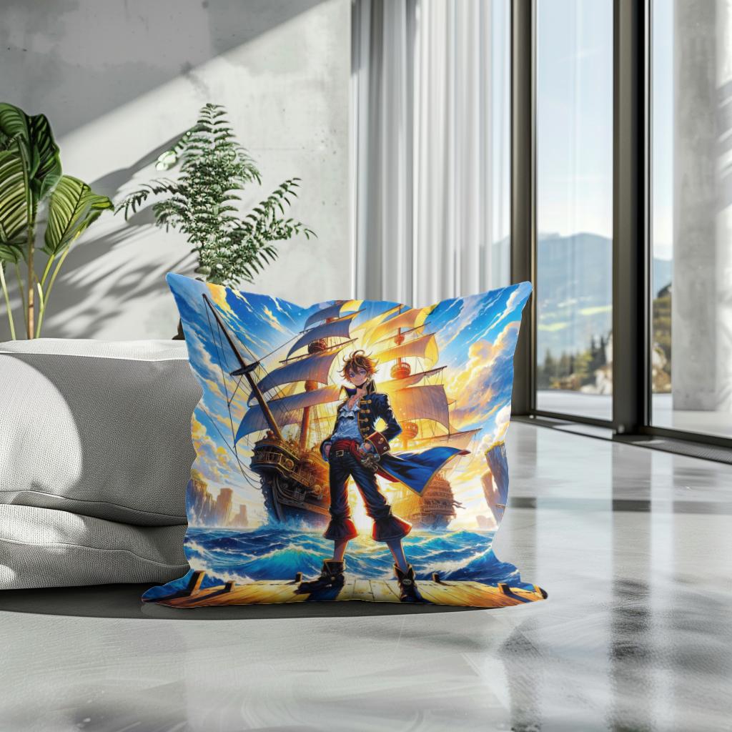 Voyage of the Brave Cotton Cushion