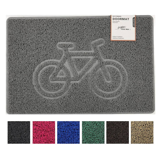 "Cycle" Grey Spaghetti Doormat