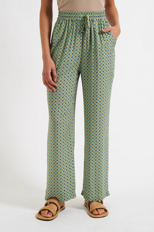 Emmanuella Tangiers Print Pyjama Style Trousers