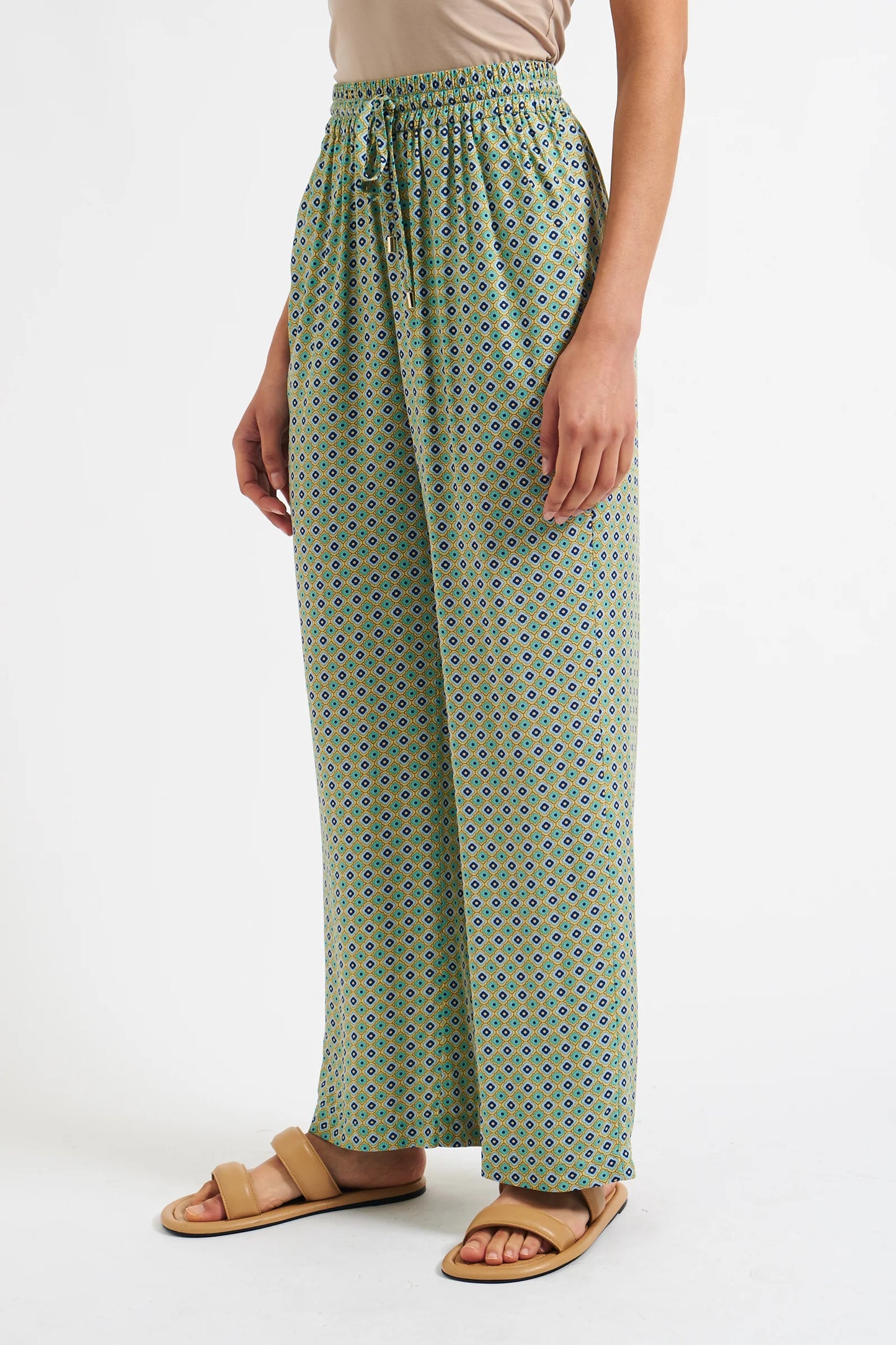 Emmanuella Tangiers Print Pyjama Style Trousers