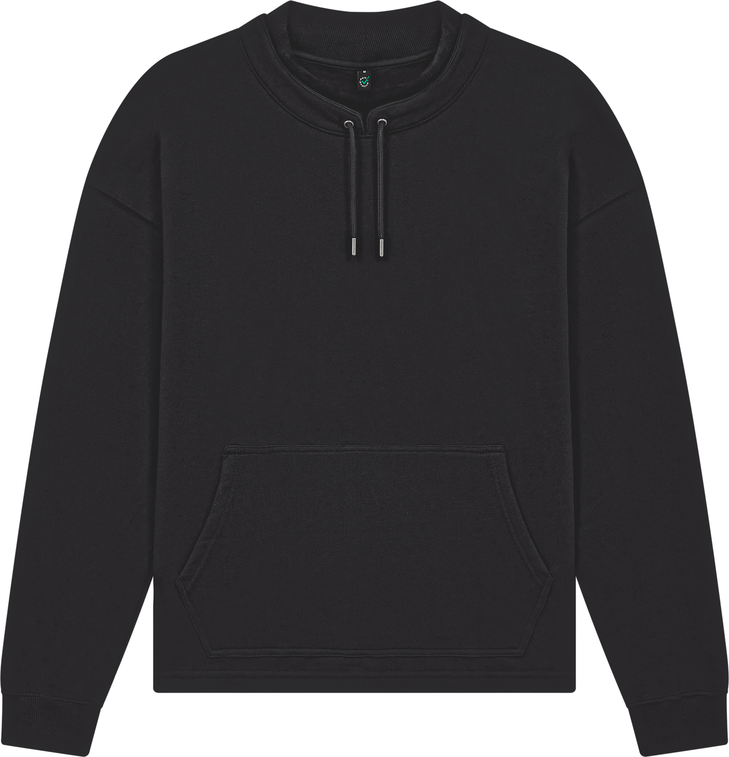 Organic Mock Neck Sweatshirt: Unisex