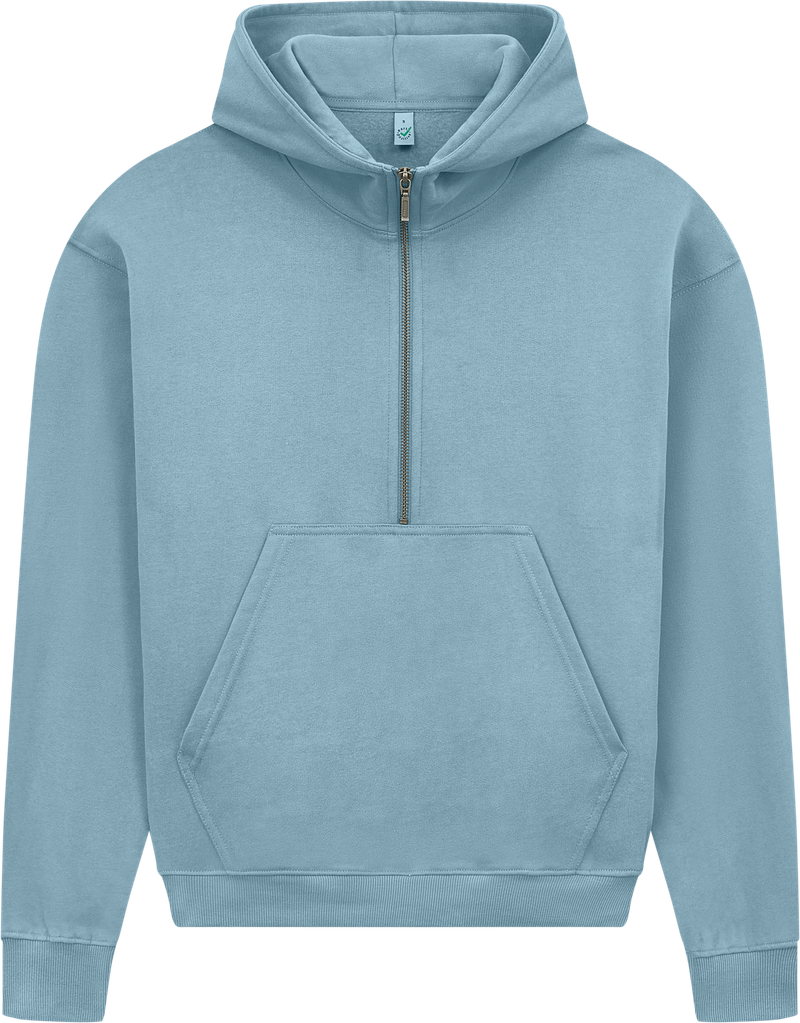 Organic Half Zip Hoodie: Womens