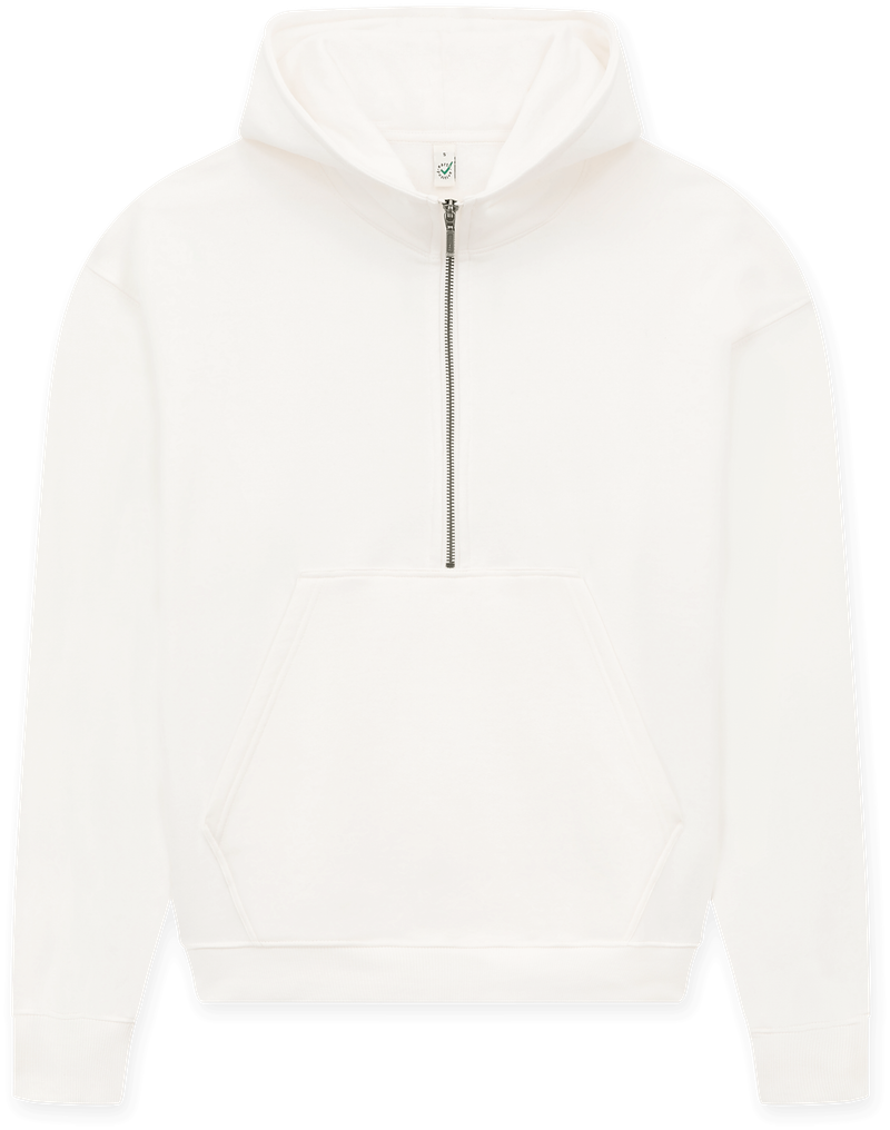 Organic Half Zip Hoodie: Womens