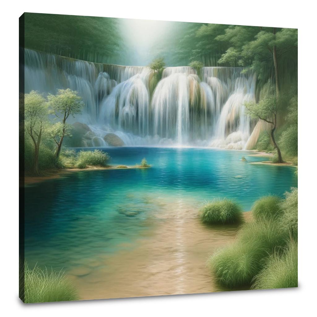 Serene Falls Canvas